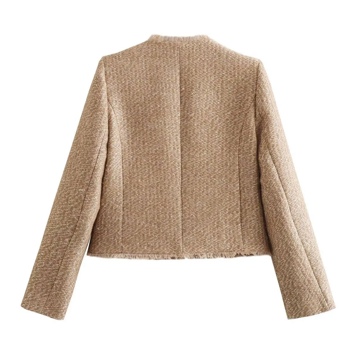 Elegant Tweed Cropped Jacket