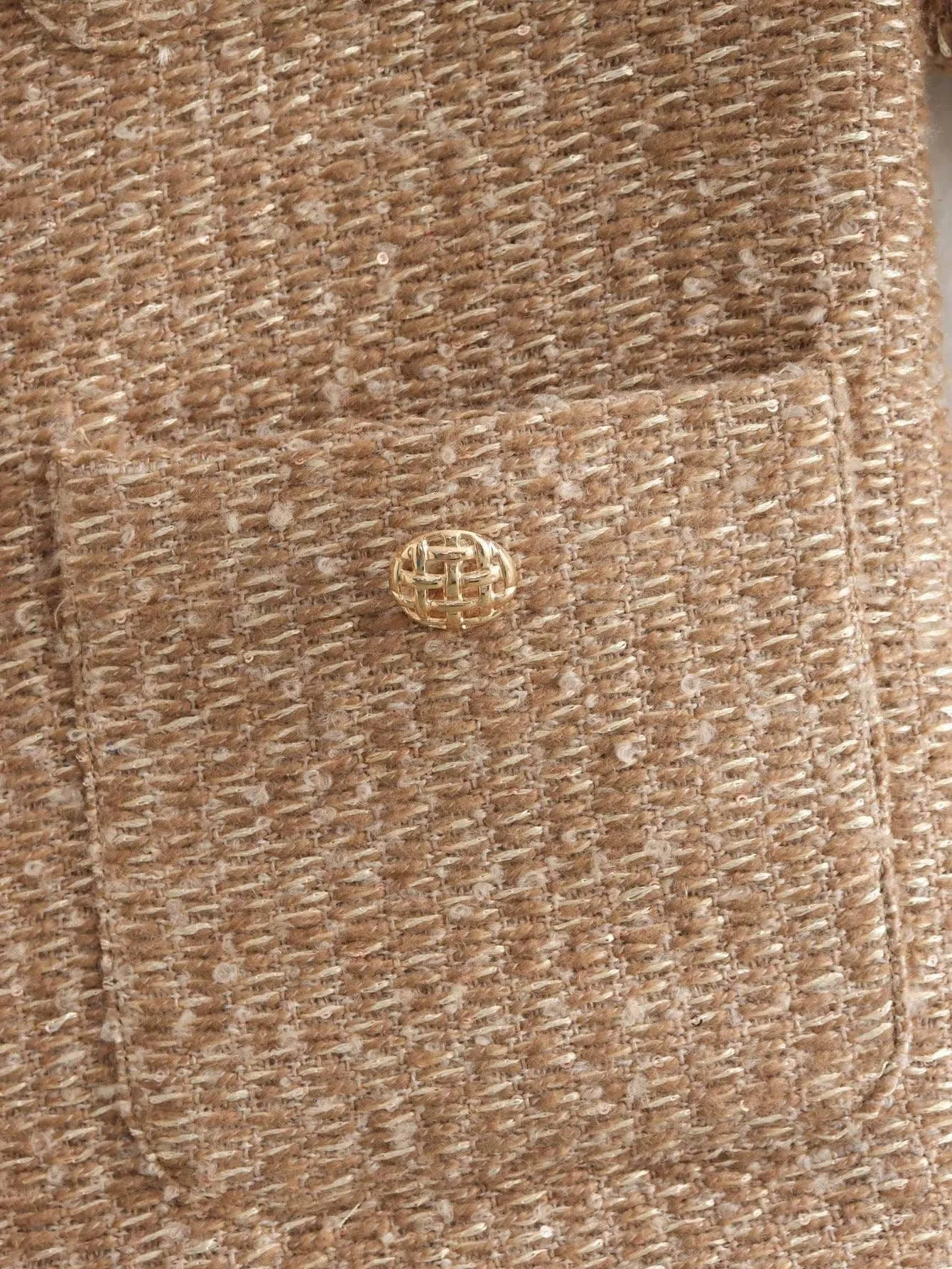 Elegant Tweed Cropped Jacket