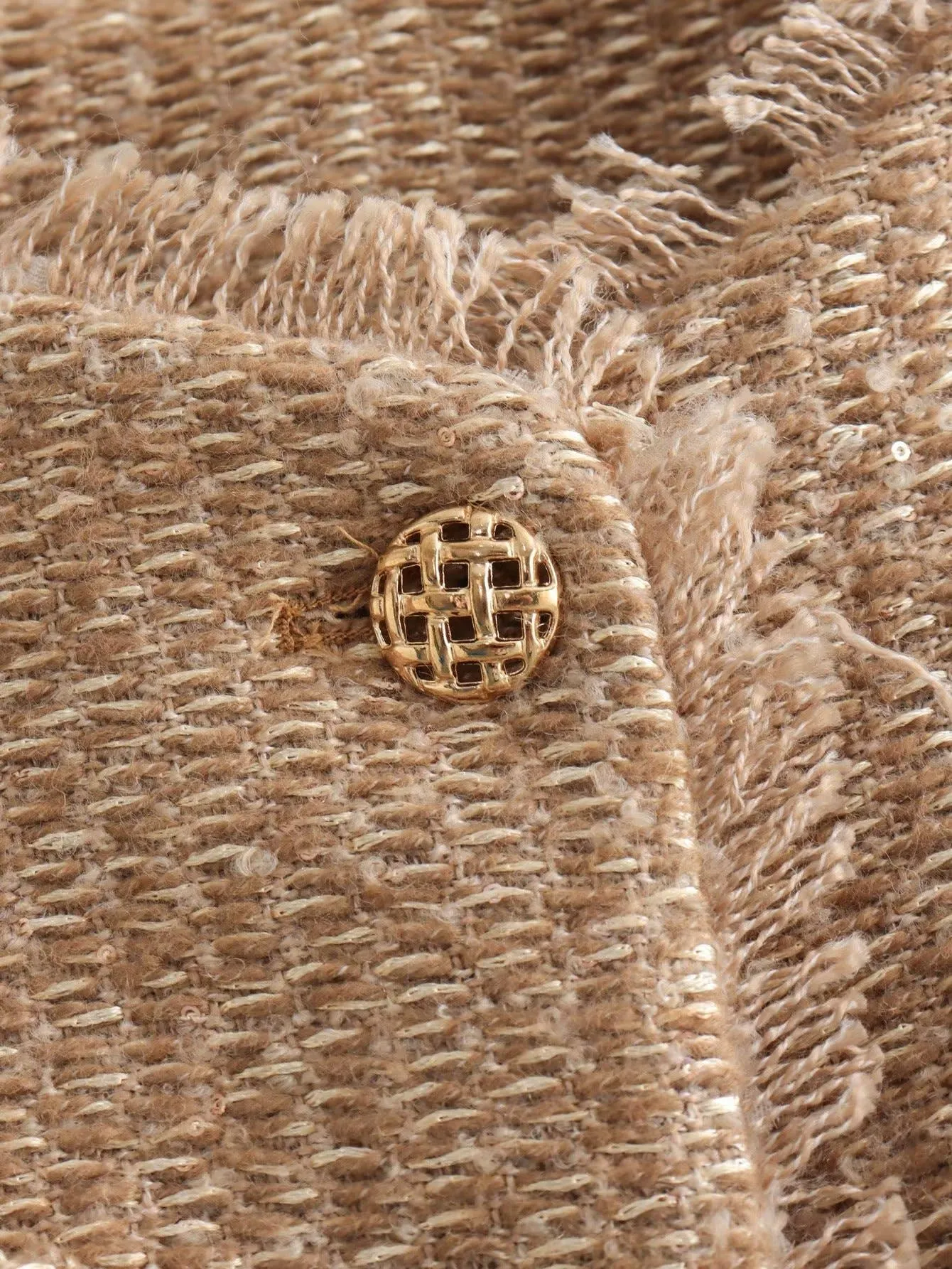 Elegant Tweed Cropped Jacket