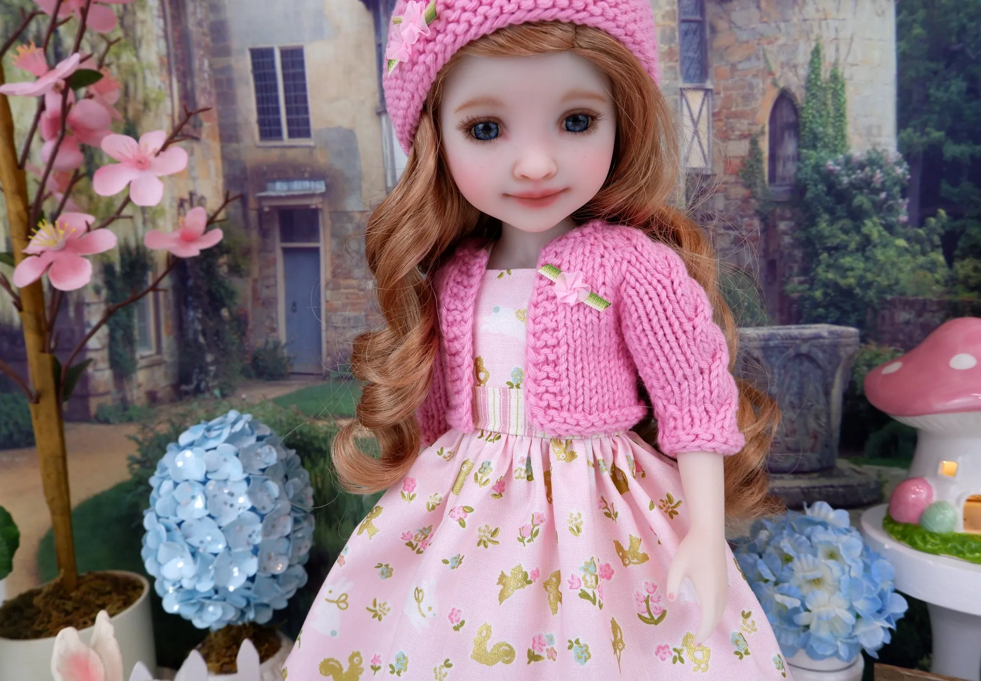 Enchanted Easter - dress and sweater with shoes for Ruby Red Fashion Friends doll