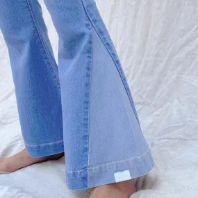 Farah Flare Jean - Side Wedge Blue
