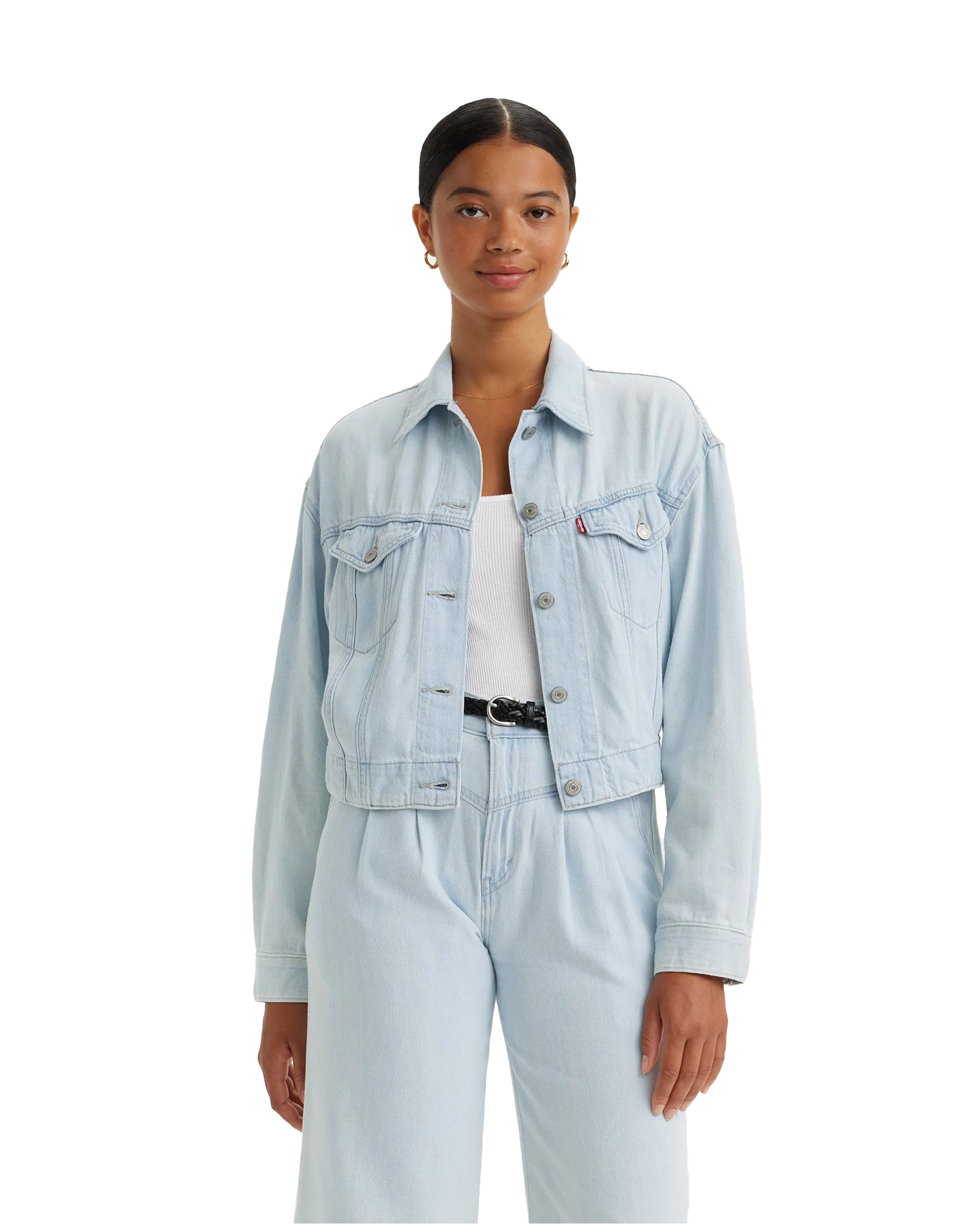 Featherweight Trucker Jacket in Poole Party