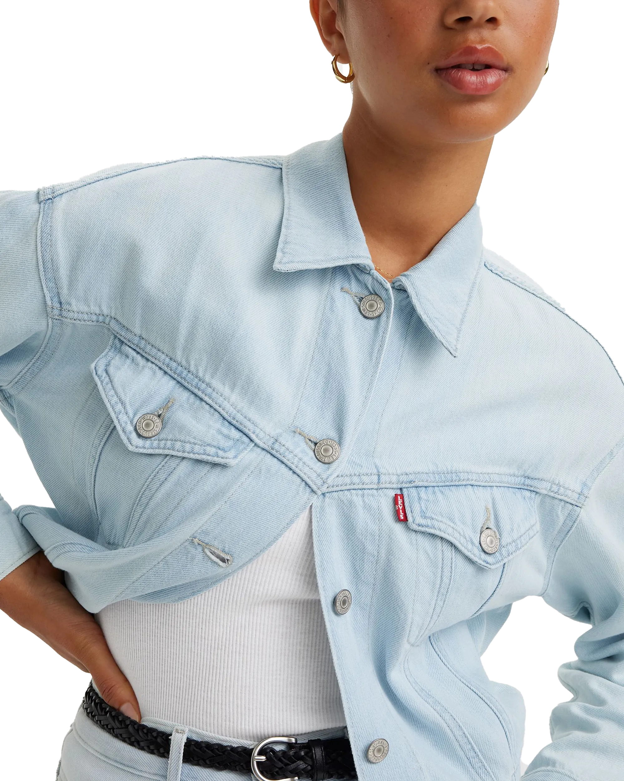 Featherweight Trucker Jacket in Poole Party
