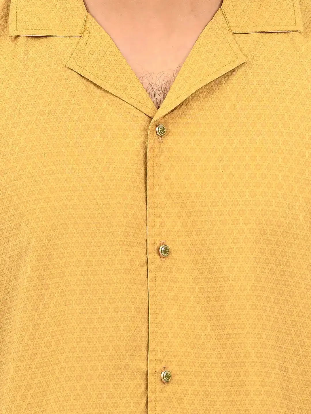 Fiesta Mustard Printed Shirt