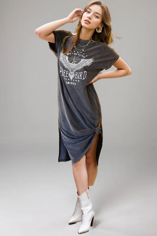 Free Bird Vintage Maxi T shirt Dress