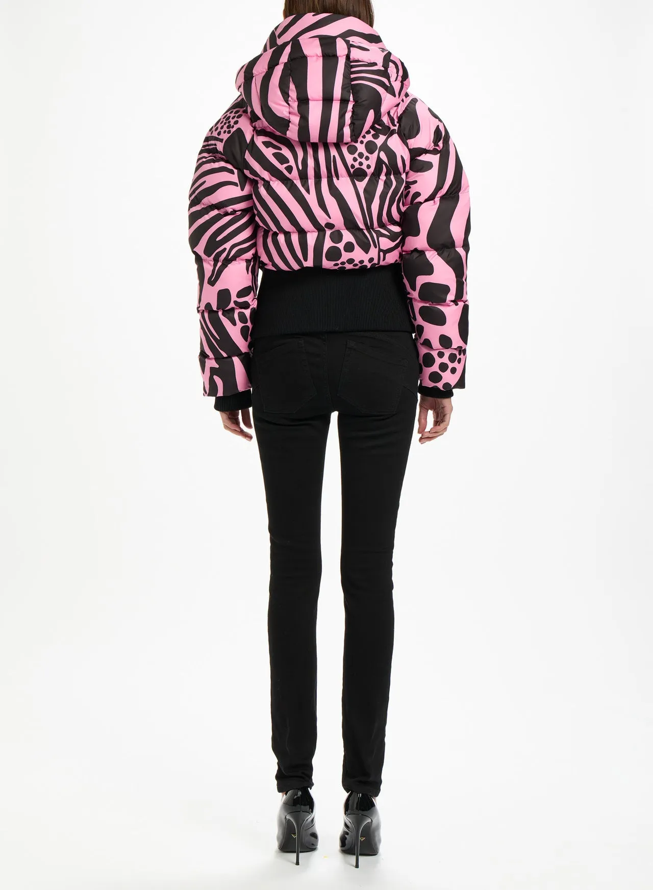 Fuzzi Woman Cropped Puffer Jacket