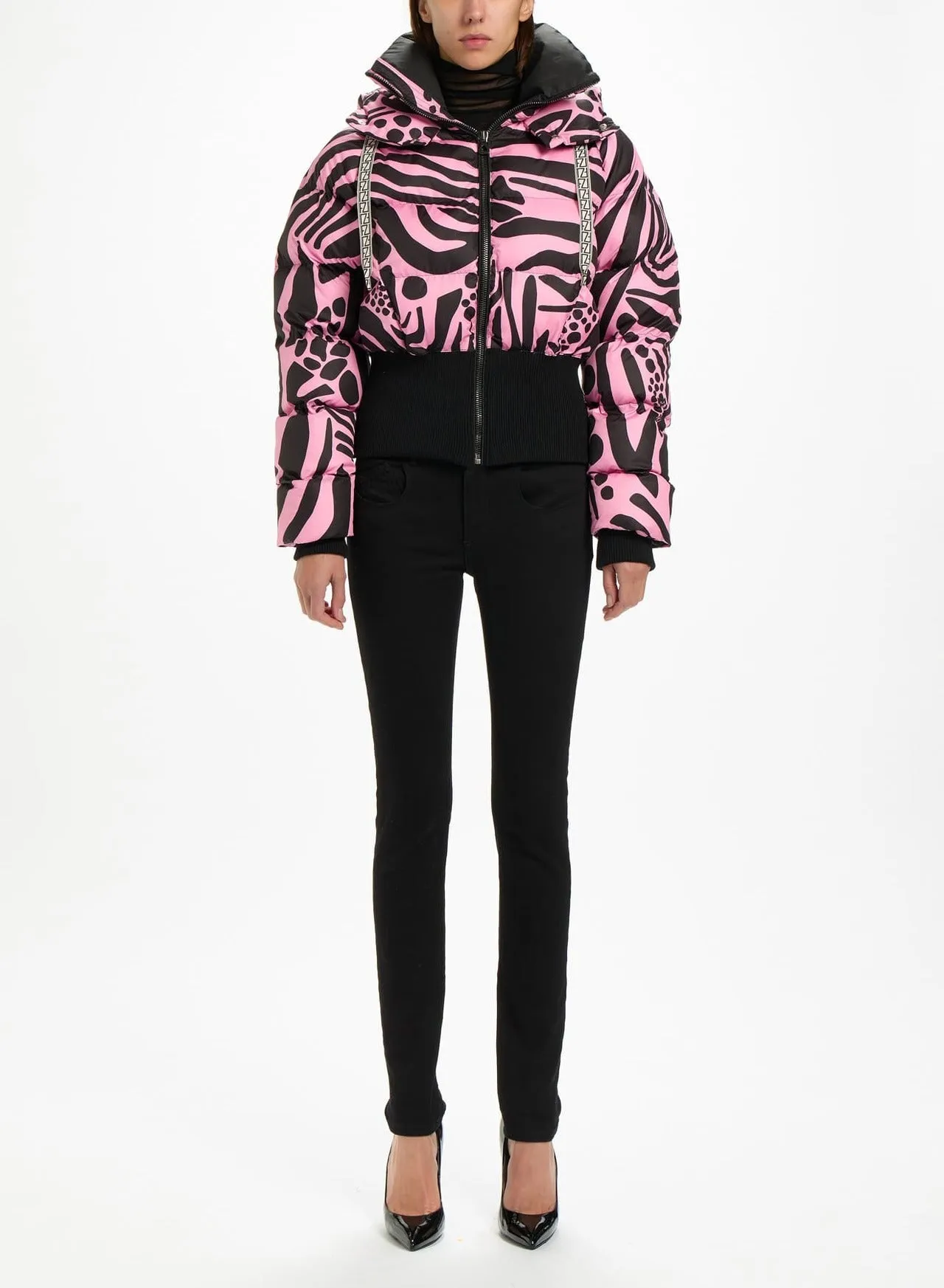 Fuzzi Woman Cropped Puffer Jacket