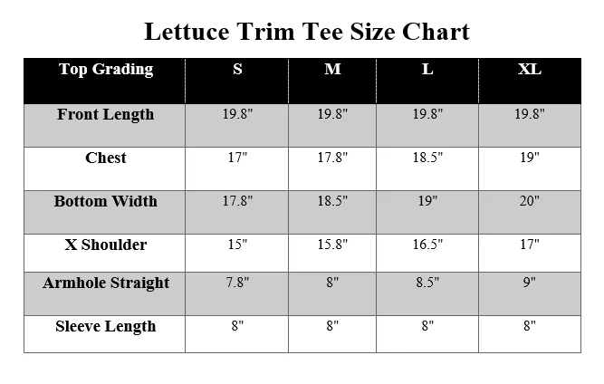 GIRLS 3 PACK LETTUCE TRIM TEE