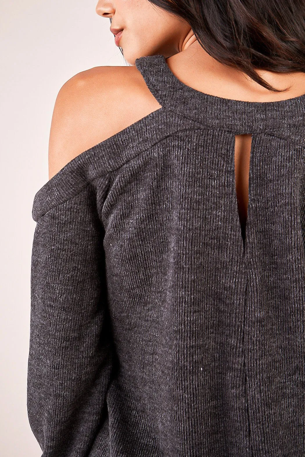 Glory Gal Cold Shoulder Sweater Dress