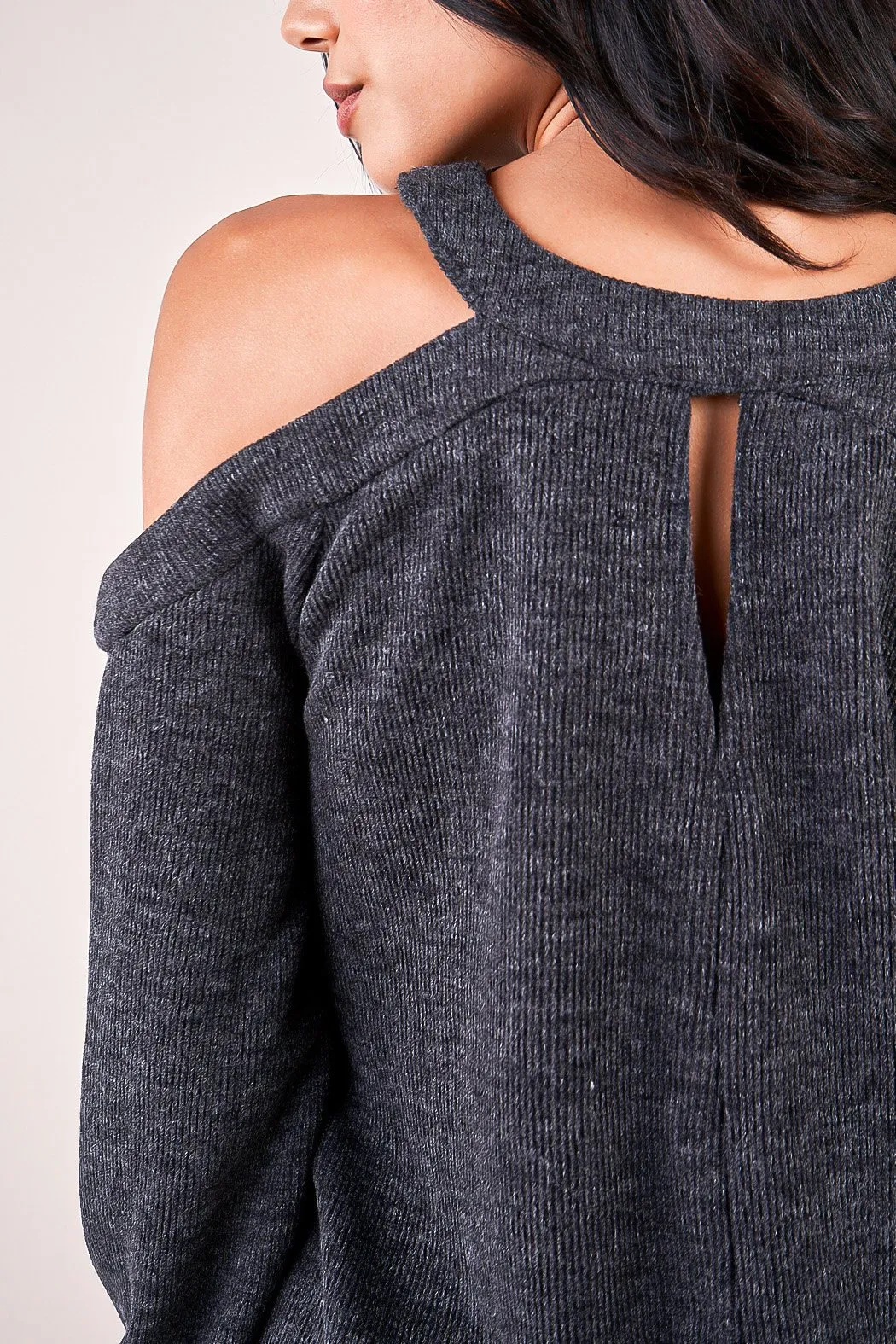 Glory Gal Cold Shoulder Sweater Dress