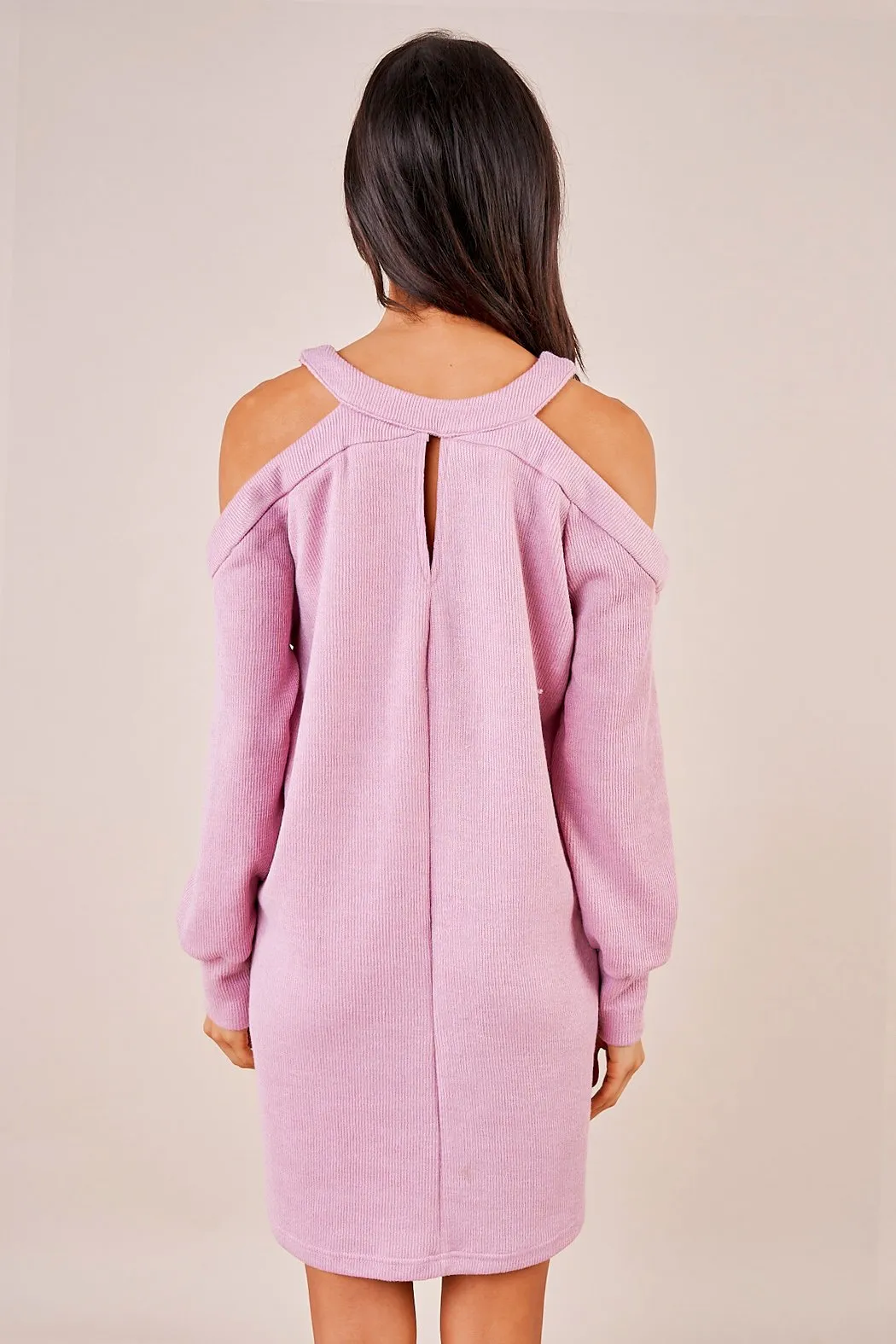 Glory Gal Cold Shoulder Sweater Dress