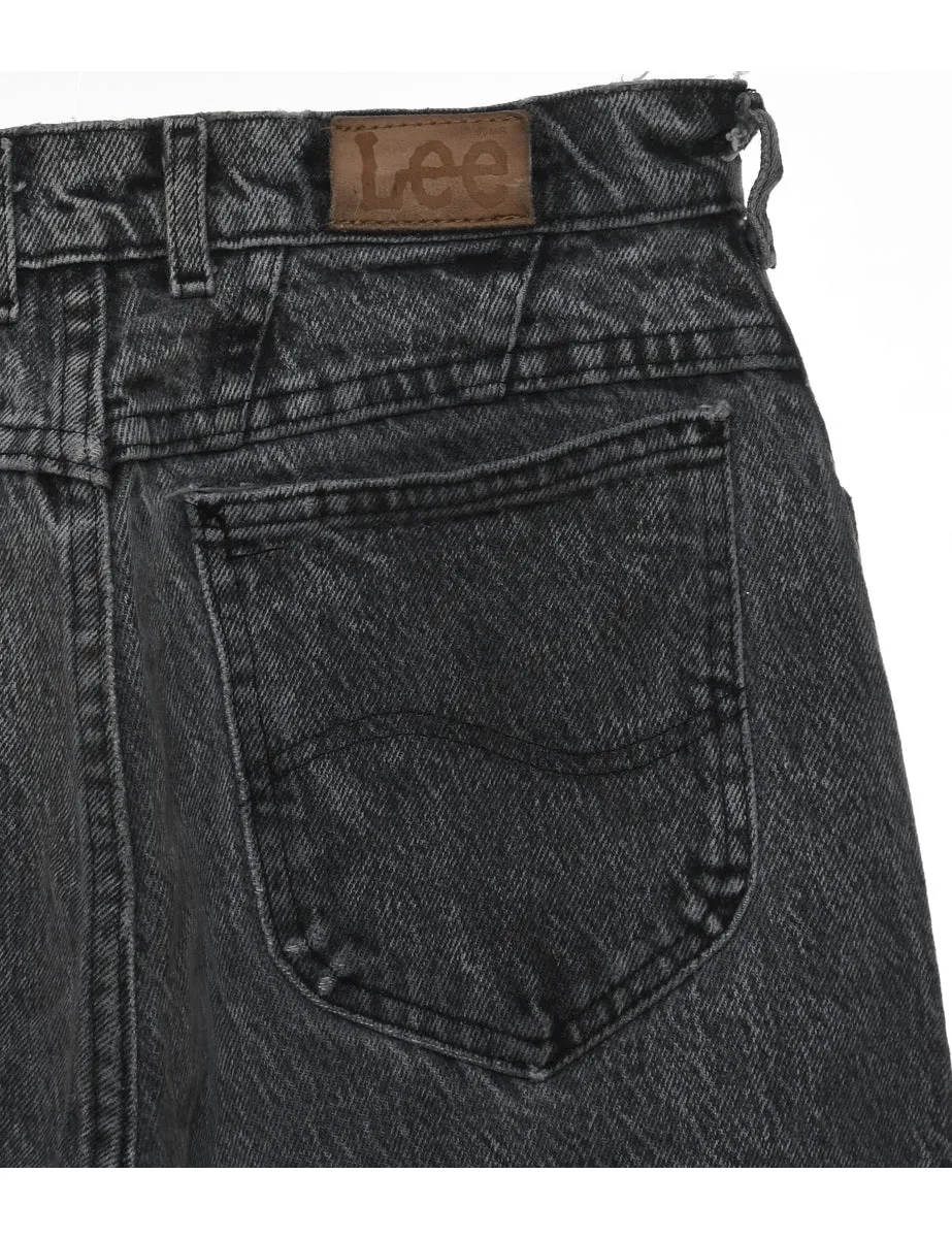 Grey Tapered Distressed Lee Jeans - W26 L30