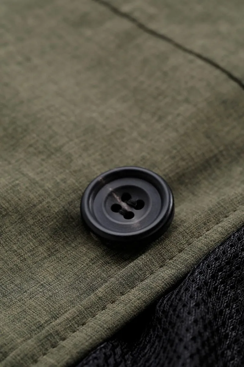 Harmattan Unisex Cropped Melange Army Green