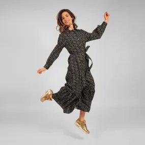 Ilu Long Sleeve Maxi Shirt Dress Celestial Sunrise