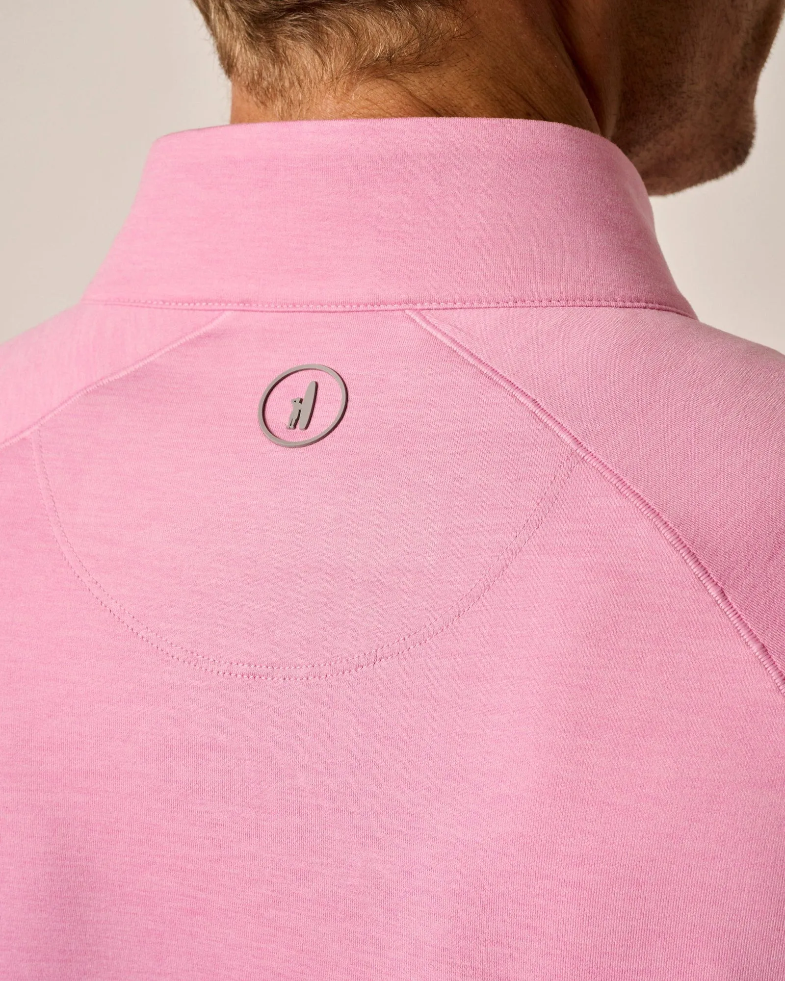 Johnnie-O Freeborne Performance 1/4 Zip Pullover Sweater - Porto Pink
