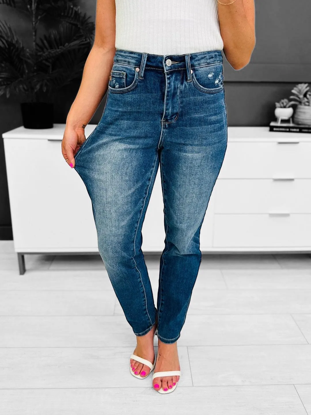 JUDY BLUE -FIONA Tummy Control Jeans