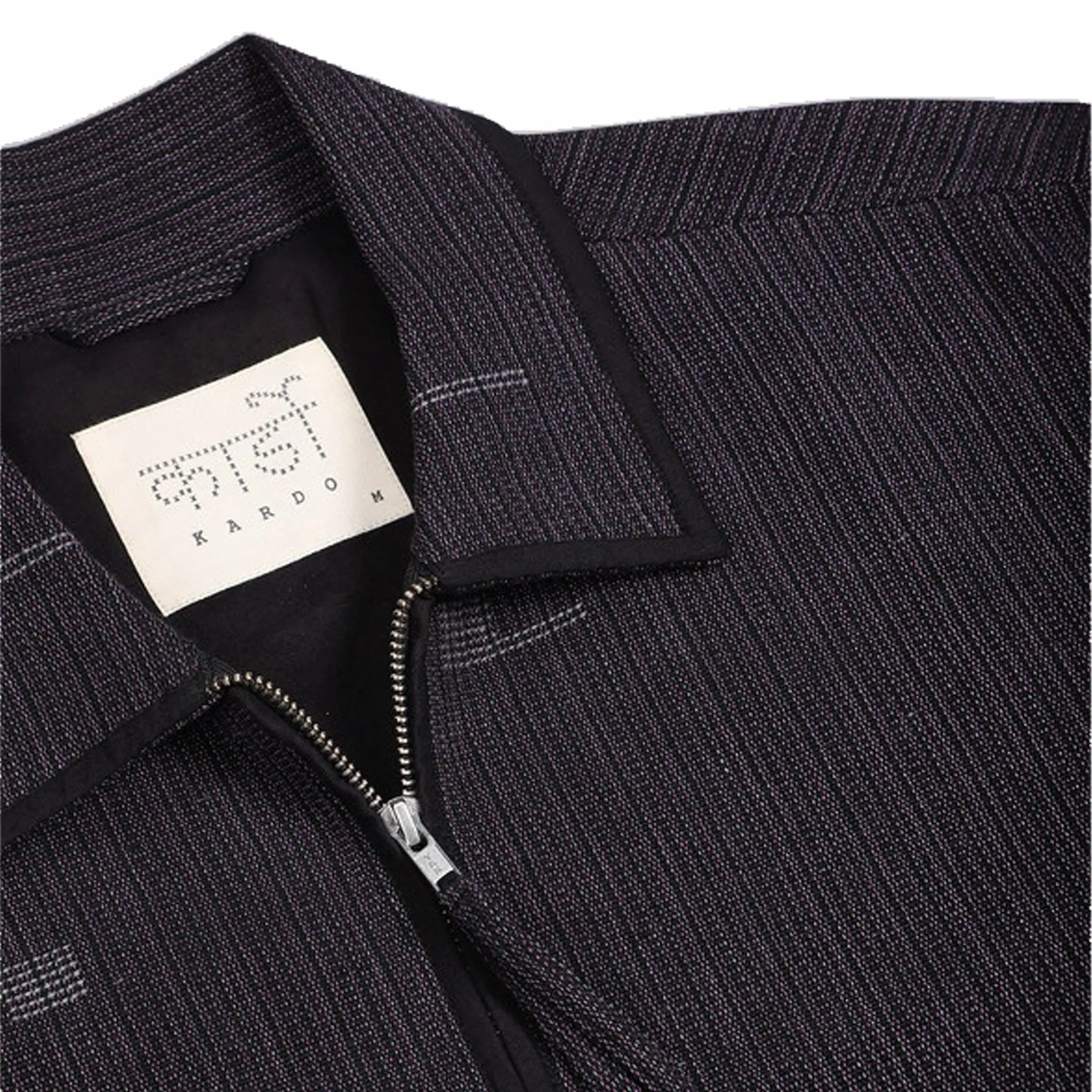 Kardo Amardeep Relaxed Fit - Two Way Zip Lined Jacket (Midnight Plum)