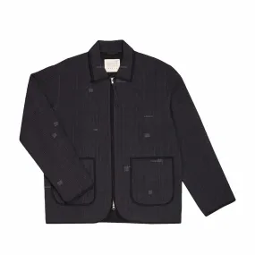 Kardo Amardeep Relaxed Fit - Two Way Zip Lined Jacket (Midnight Plum)