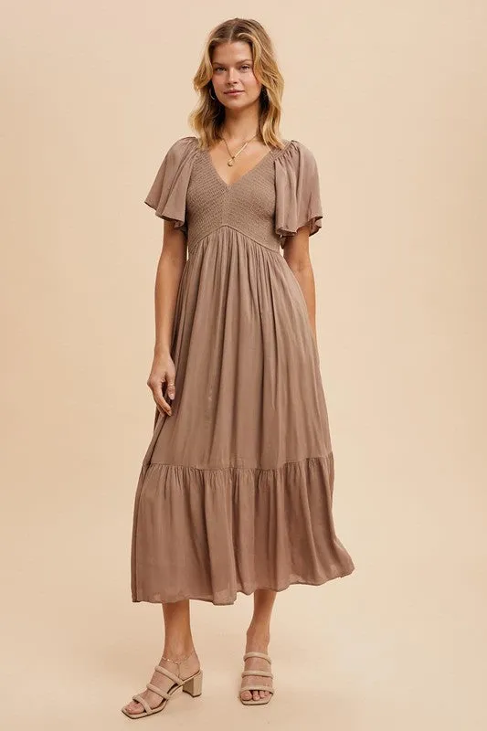 KENDALL MODAL SMOCKED DRESS