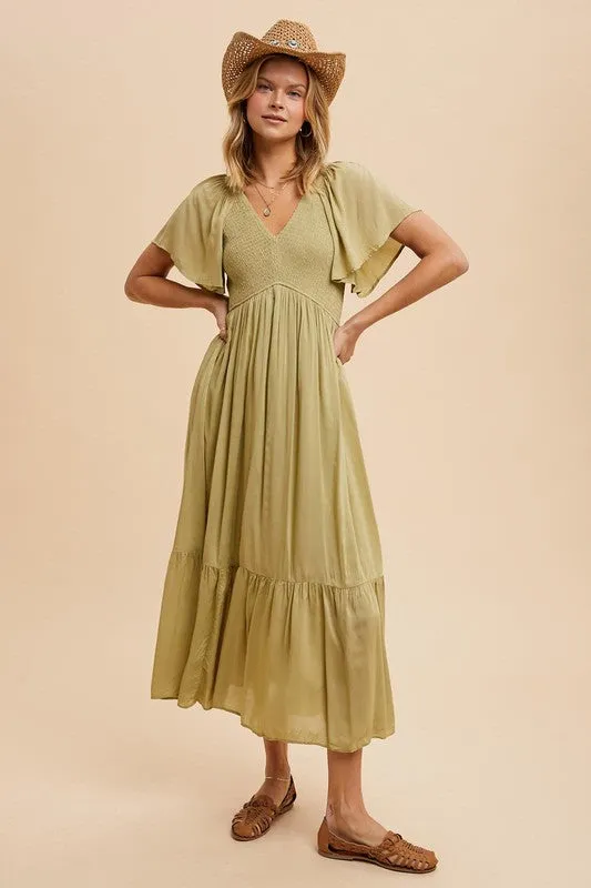 KENDALL MODAL SMOCKED DRESS