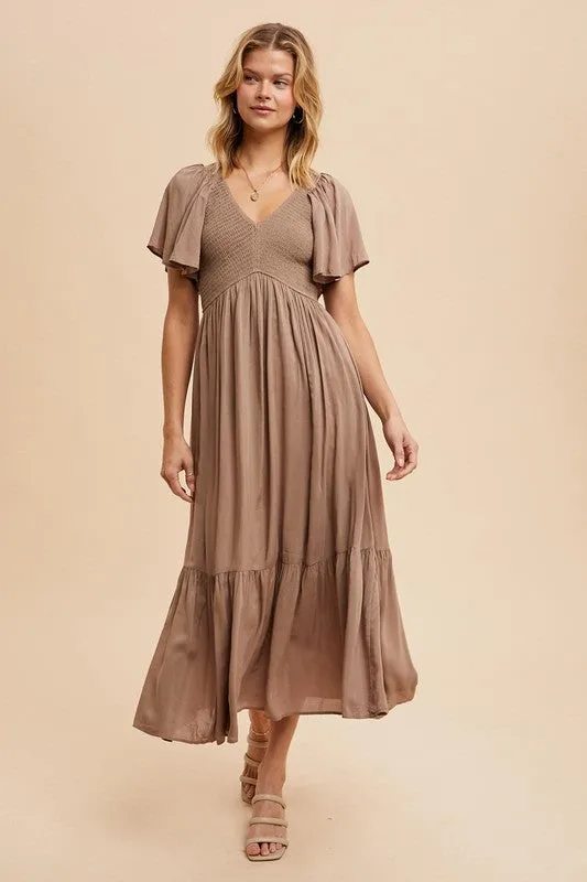 KENDALL MODAL SMOCKED DRESS