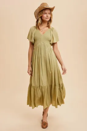 KENDALL MODAL SMOCKED DRESS