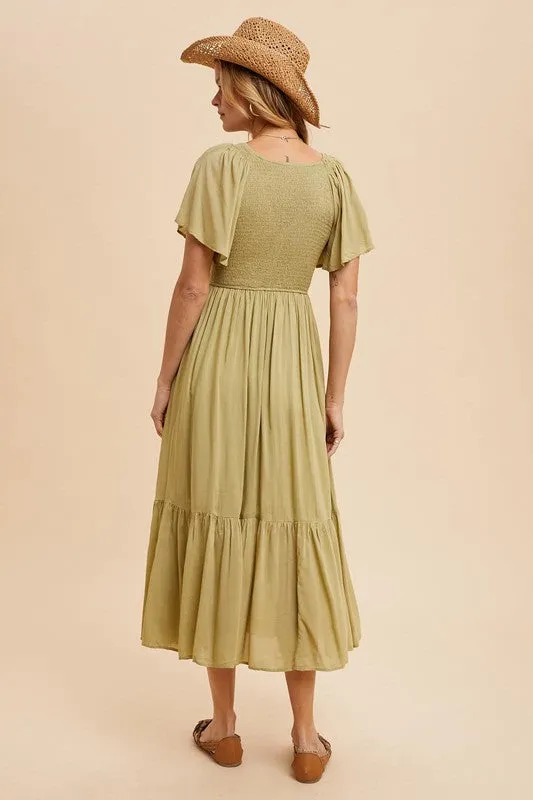 KENDALL MODAL SMOCKED DRESS