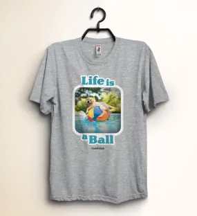 KIDS "Life is a Ball" Shirt - Fun Puppy Dog Lover T-Shirt for Boy, Girl, Toddler