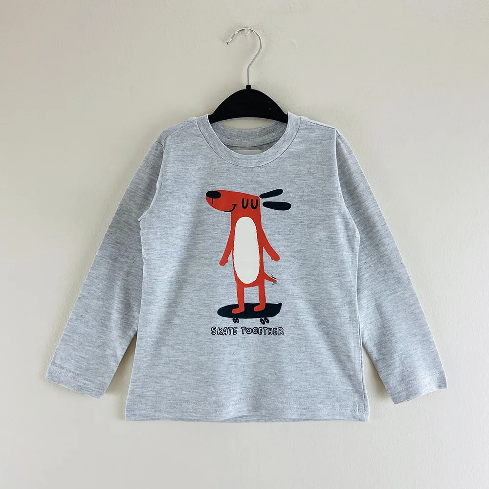 Kids Round Neck Cotton Full Sleeve T-shirt