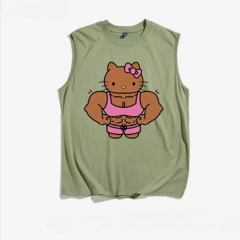 Kitty Strong Gym Dress Clothes T-shirt KI572