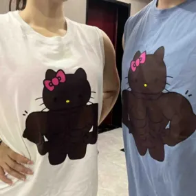 Kitty Strong Gym Dress Clothes T-shirt KI572