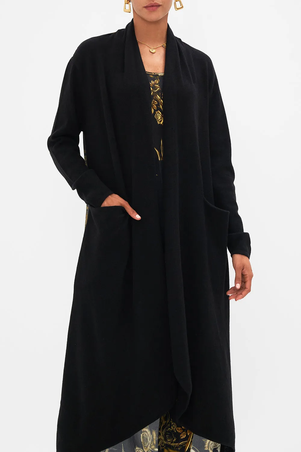 KNITTED CASUAL JACKET WITH SILK BACK SO SAYS THE ORACLE