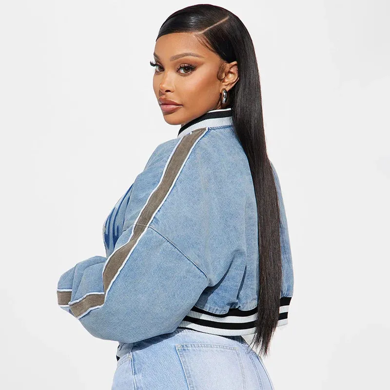 LA Girl Cropped Bomber Jacket