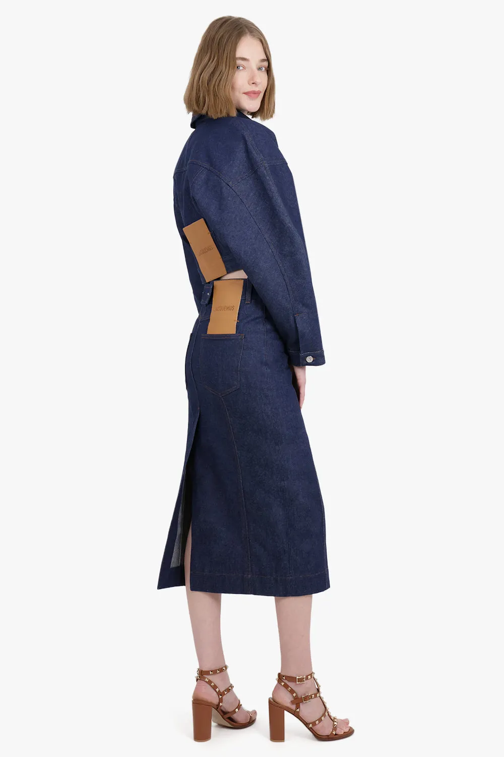 La Veste De-Nimes Obra | Navy/Brown
