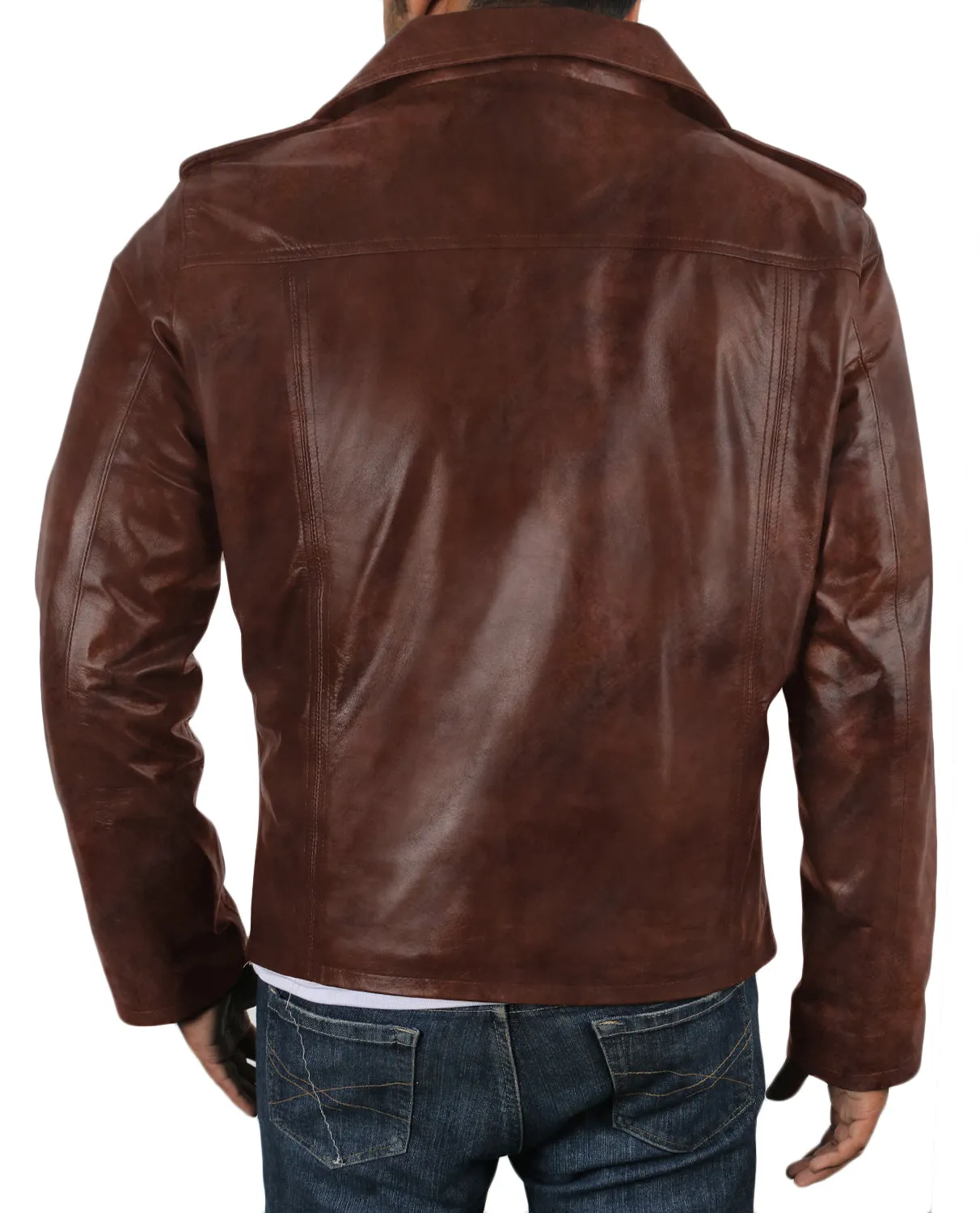 Leather Jackets Hub Mens Genuine Lambskin Leather Coat (Black, Regal Jacket) - 1501108