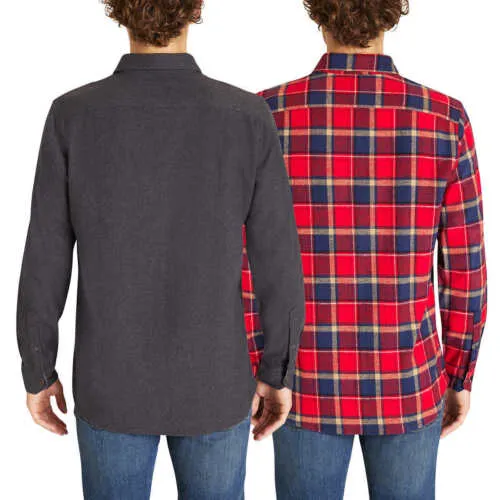 Lee Men's Stretch Flannel Shirts 2-Pack