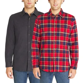 Lee Men's Stretch Flannel Shirts 2-Pack
