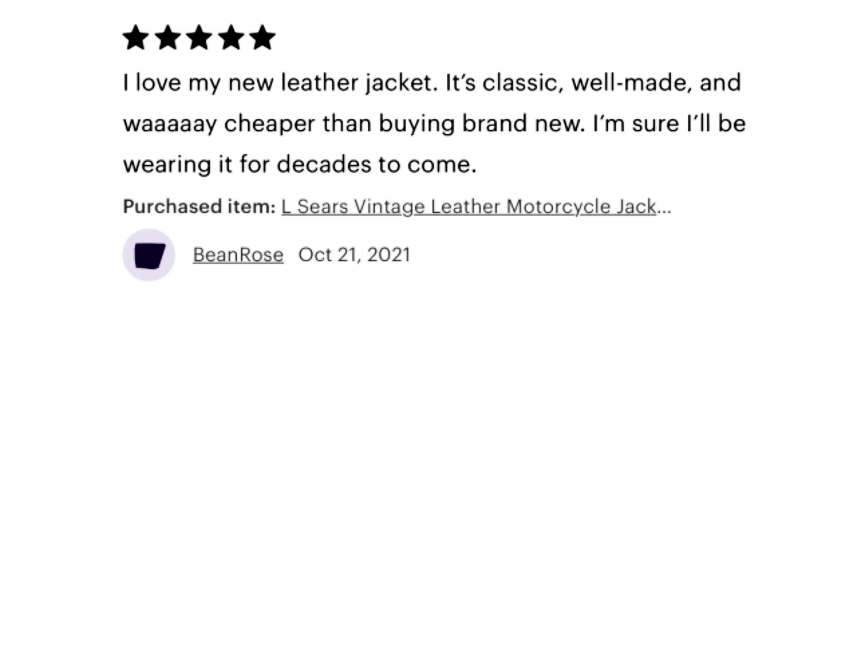 Levi's Leather Jacket/Size XL