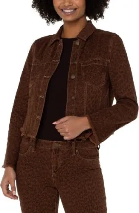 Liverpool - Animal Print Denim Jacket