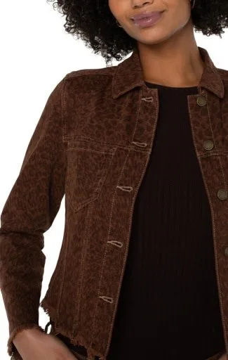 Liverpool - Animal Print Denim Jacket