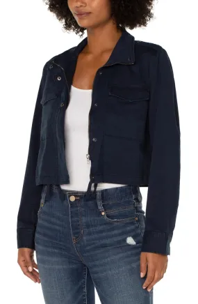 Liverpool - Cropped Navy Jacket