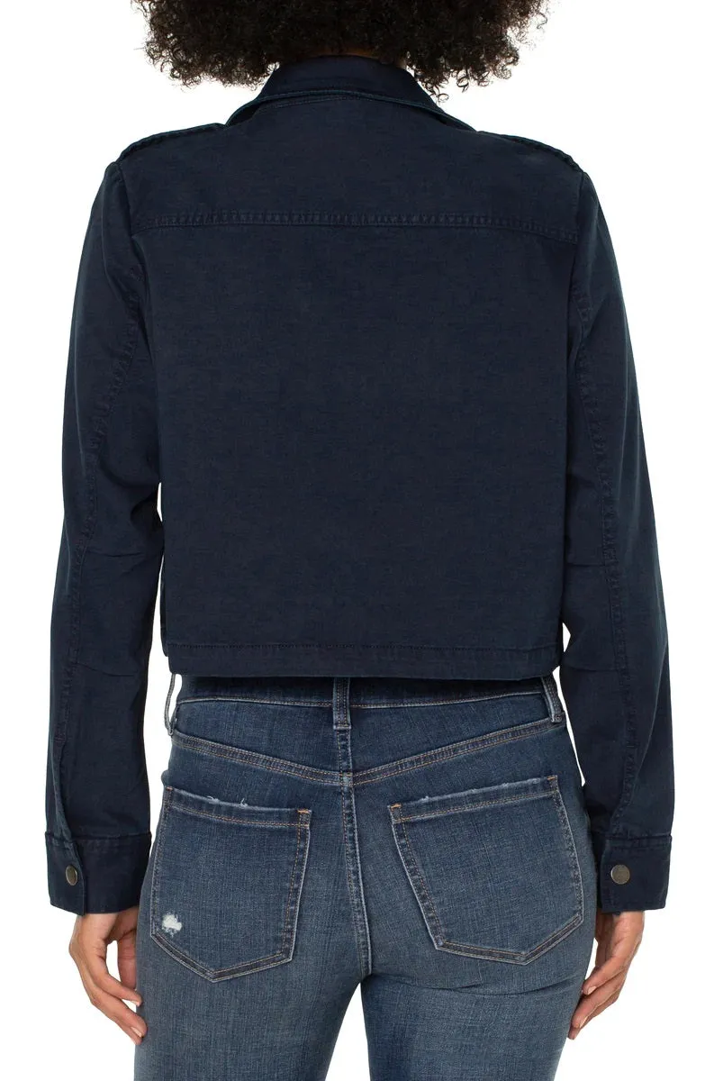 Liverpool - Cropped Navy Jacket