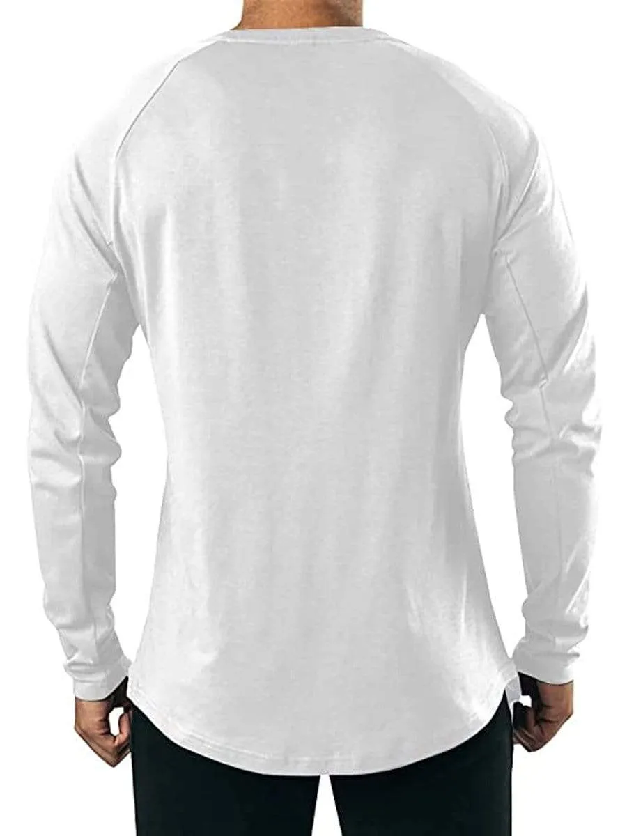 LONGBIDA Comfortable Slim Fit Fashion Men Shirts Long Sleeve Regular
