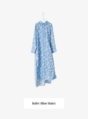 Longline Printed Shirt Dress - The Flower Series