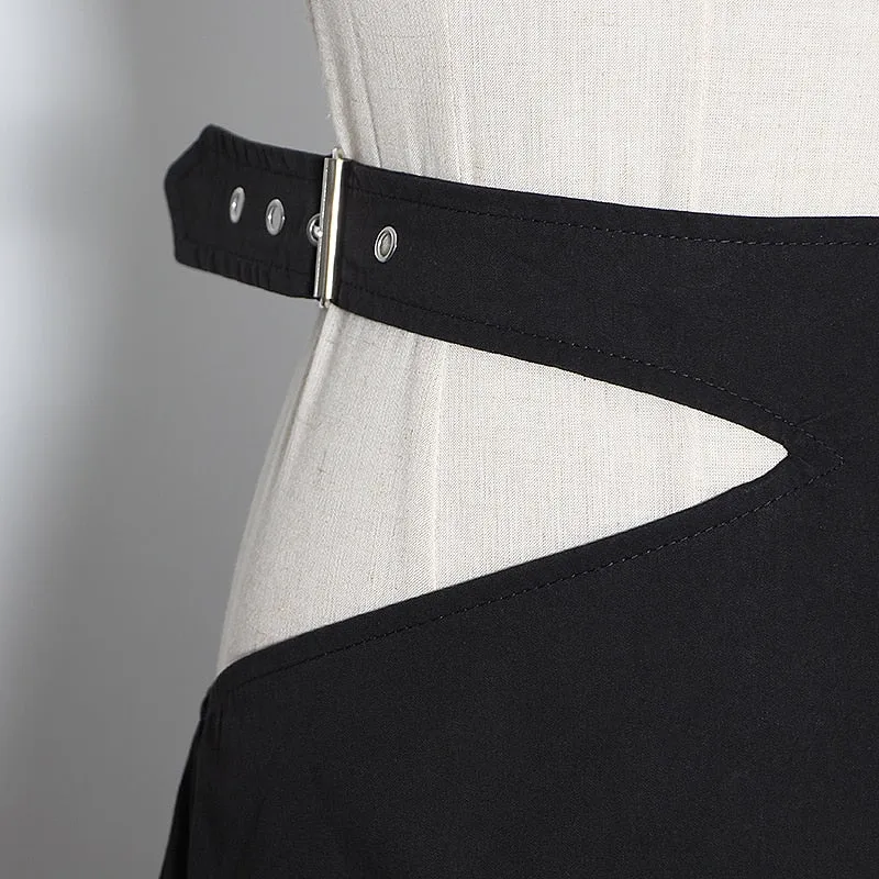 Loose Denim Skirt W/ Zipper