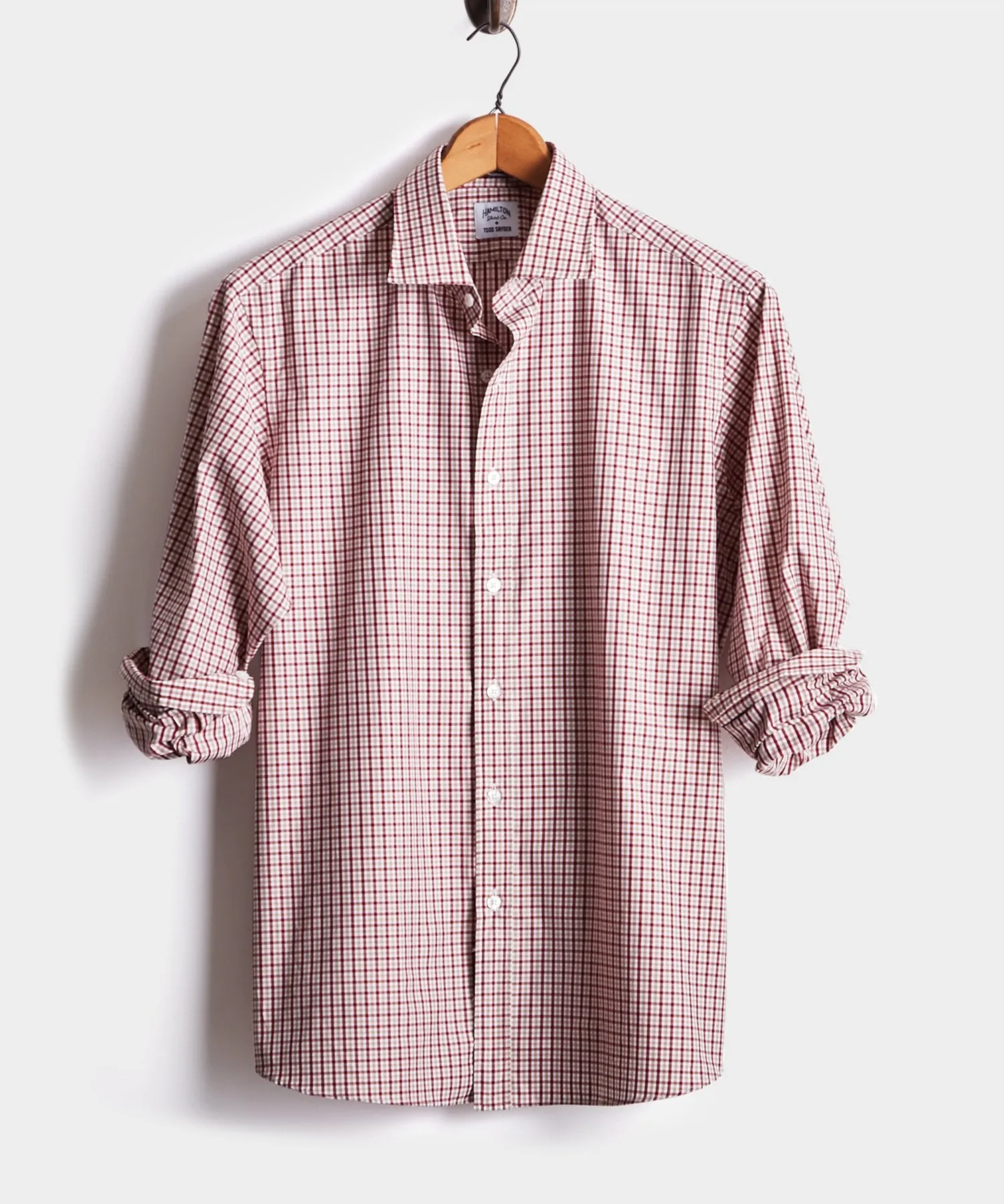 Made in USA Hamilton   Todd Snyder Gingham Dress Shirt