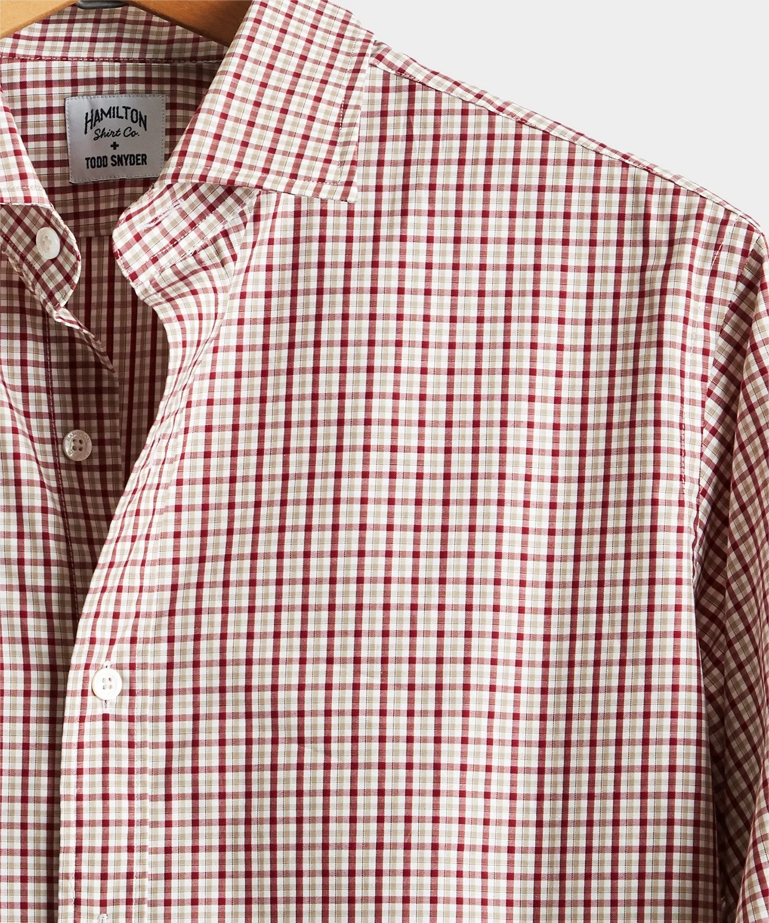 Made in USA Hamilton   Todd Snyder Gingham Dress Shirt
