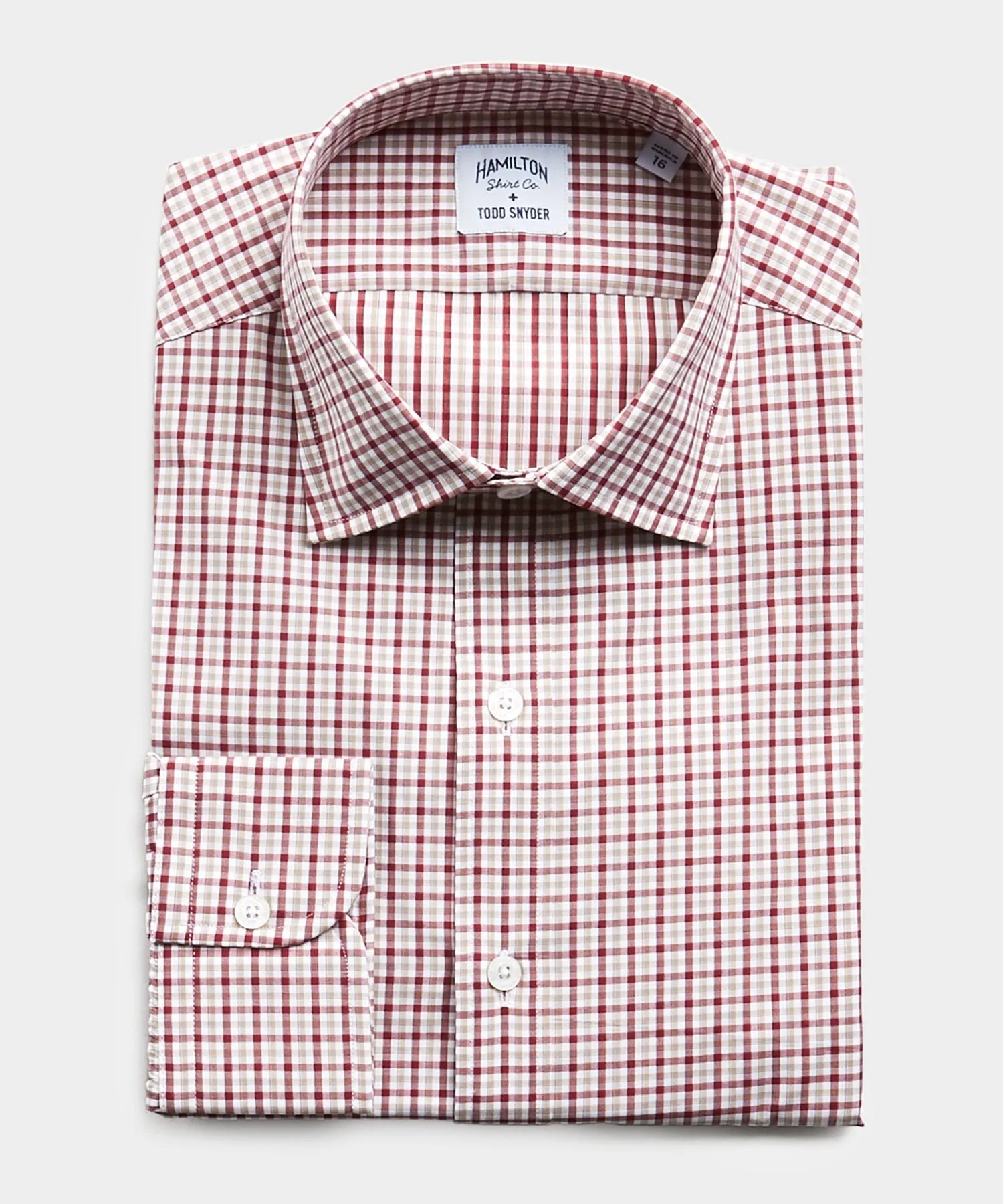Made in USA Hamilton   Todd Snyder Gingham Dress Shirt