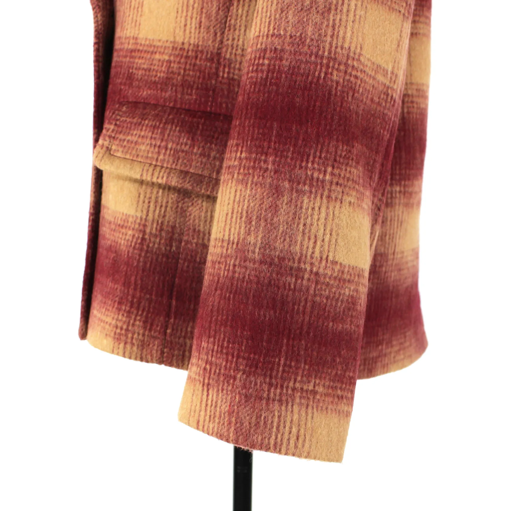 Madewell Plaid Brushed Peacoat