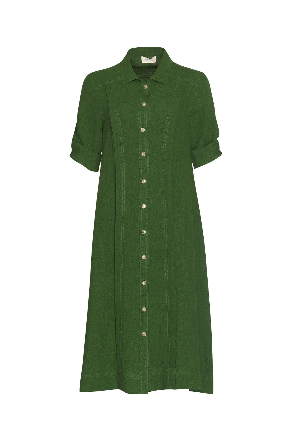 Madly Sweetly Echo Shirt Dress - Bottle